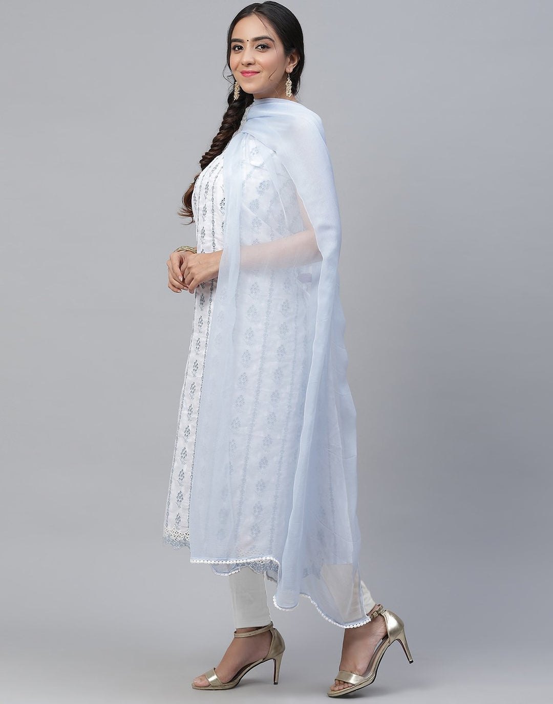Cotton Embroidered Suit Piece