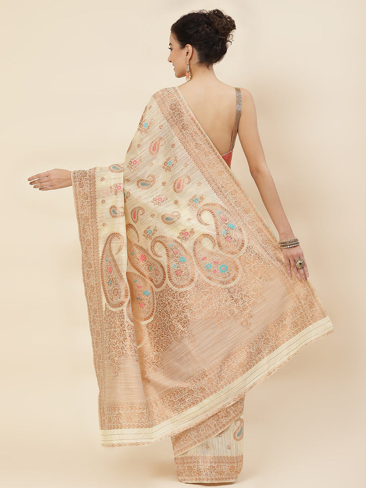 Parsley Woven Cotton Saree