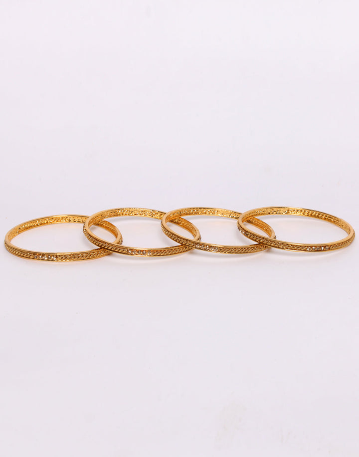 Traditional Gold Toned Bangle Set