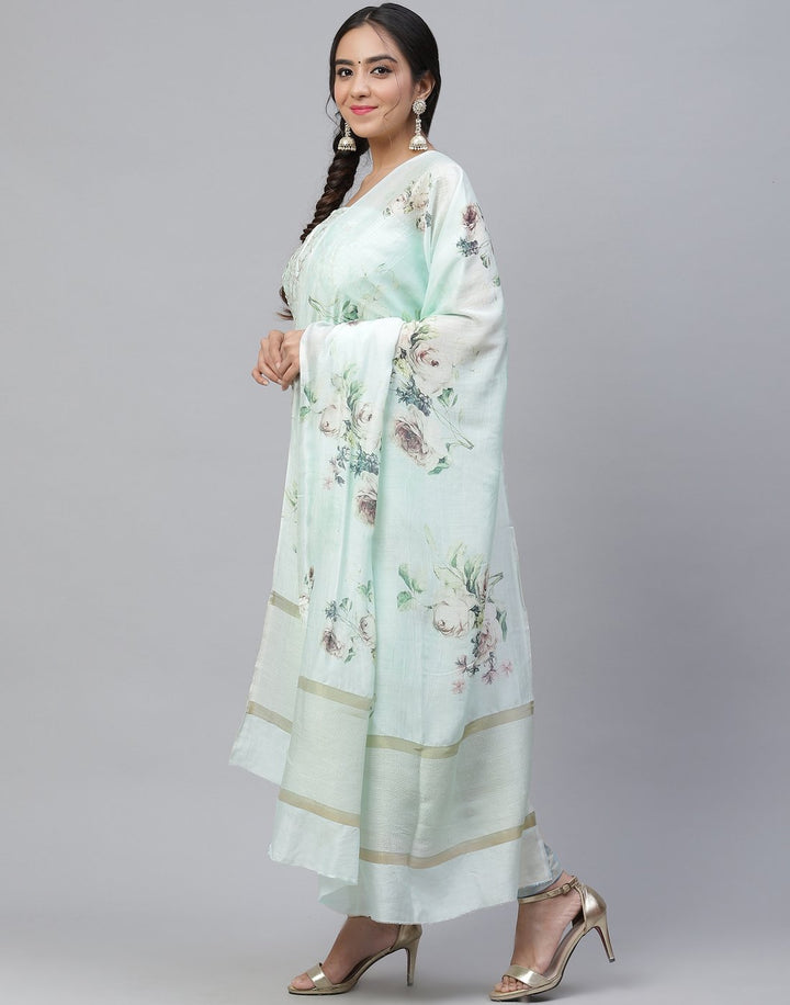 Cotton Muslin Embroidered Suit Piece