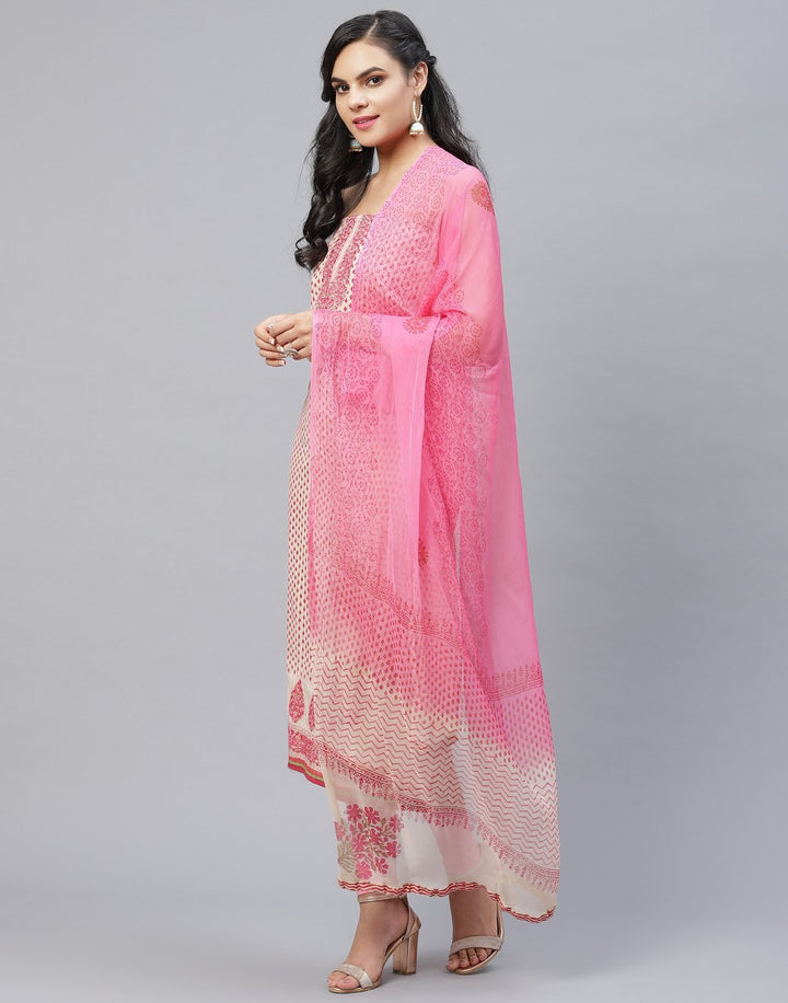 Cotton Embroidered Suit piece