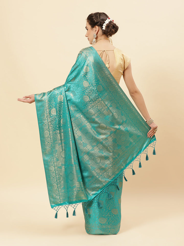 Zari Jaal Art Handloom Saree