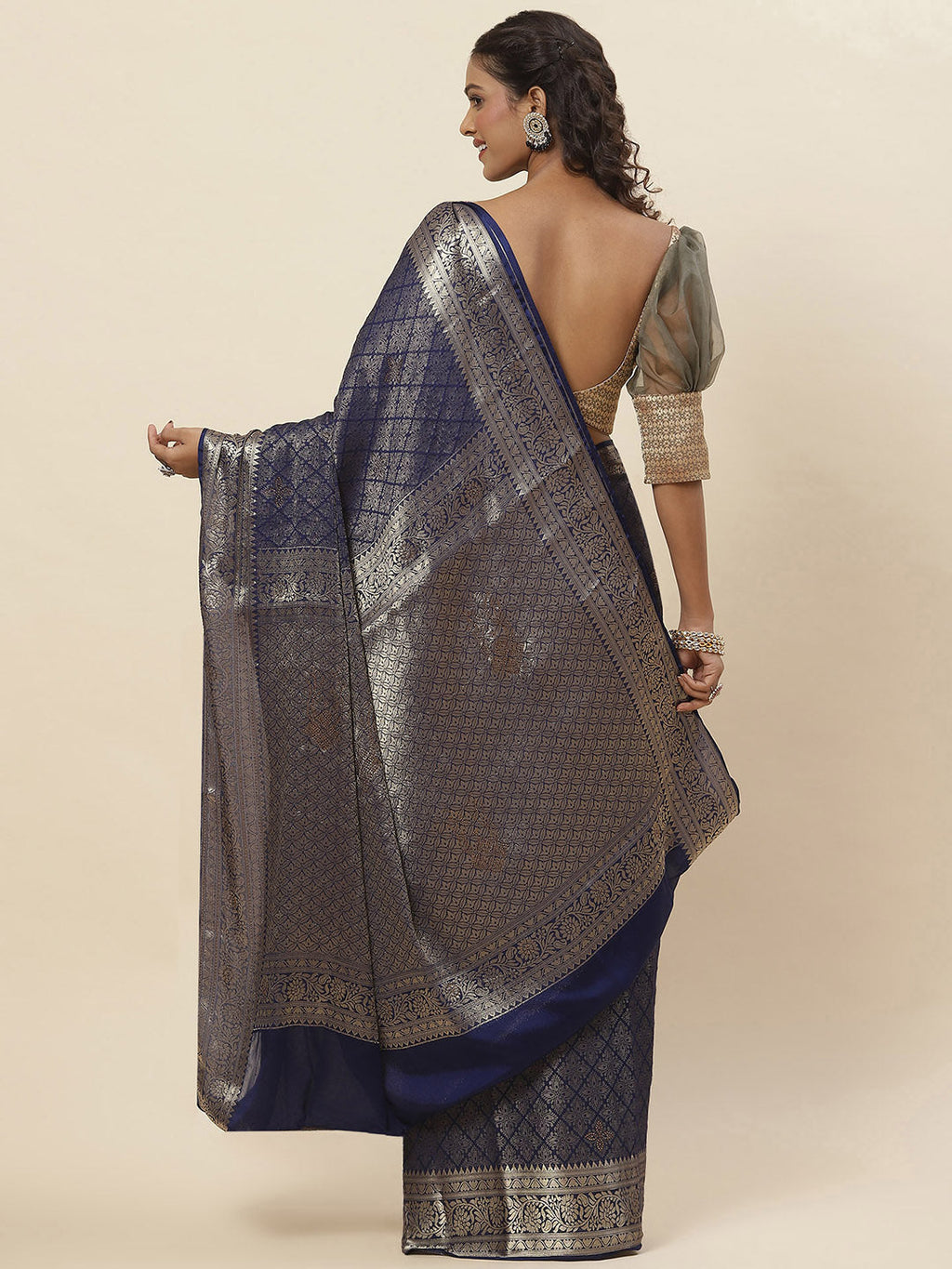Woven Georgette Saree