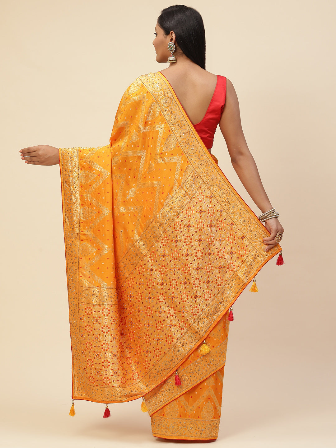 Stone Embroidered Banarasi Saree