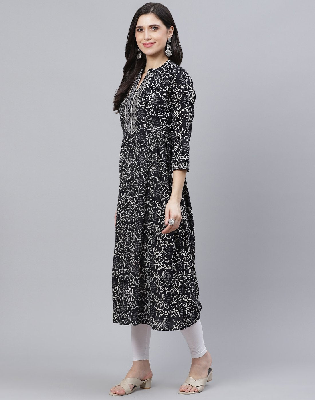 Printed Cotton Anarkali Kurti