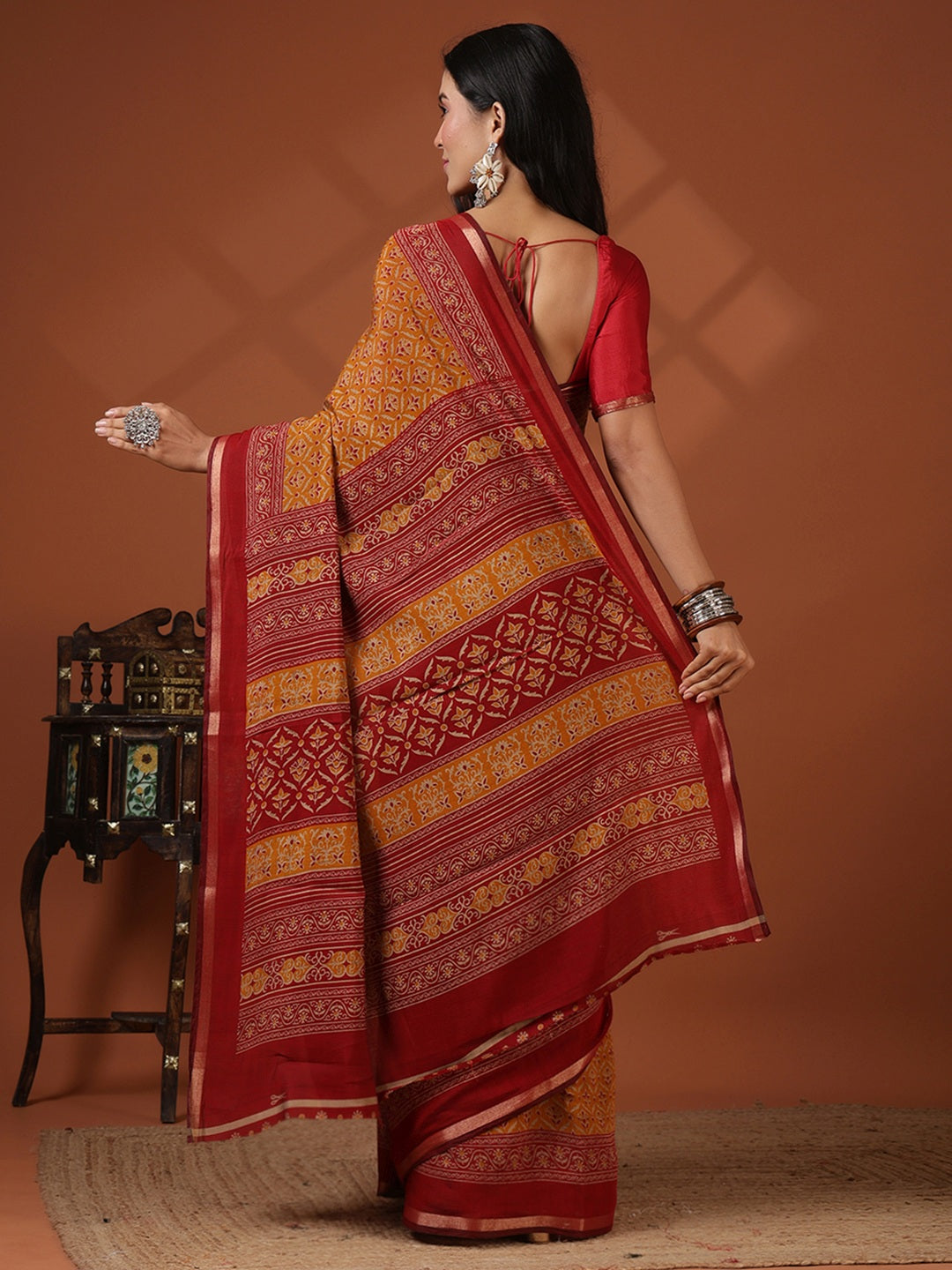 Digital Printed Art Silk Saree