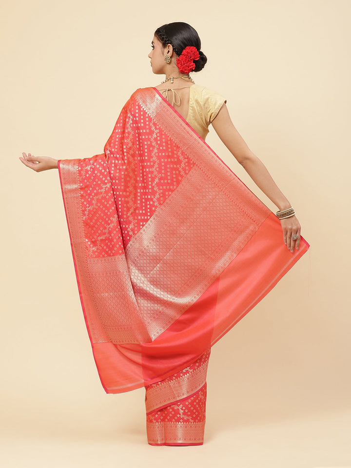 Cotton Saree with Zari Border Booti