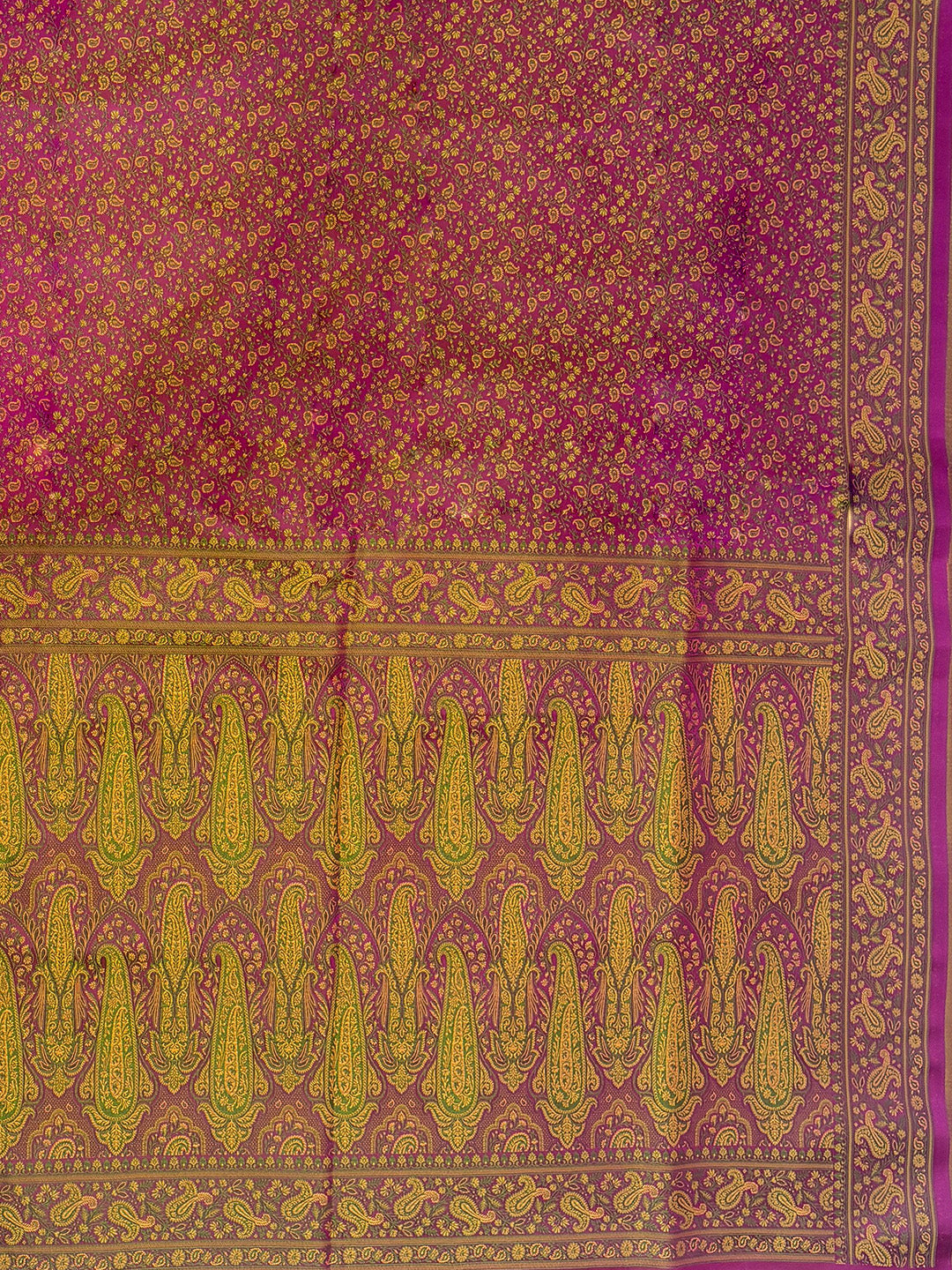 Magenta Woven Design Satan Resham Banarasi Saree