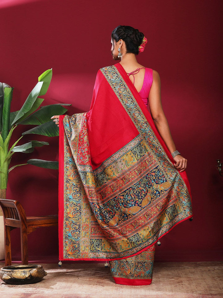 Digital Printed Art Silk Saree