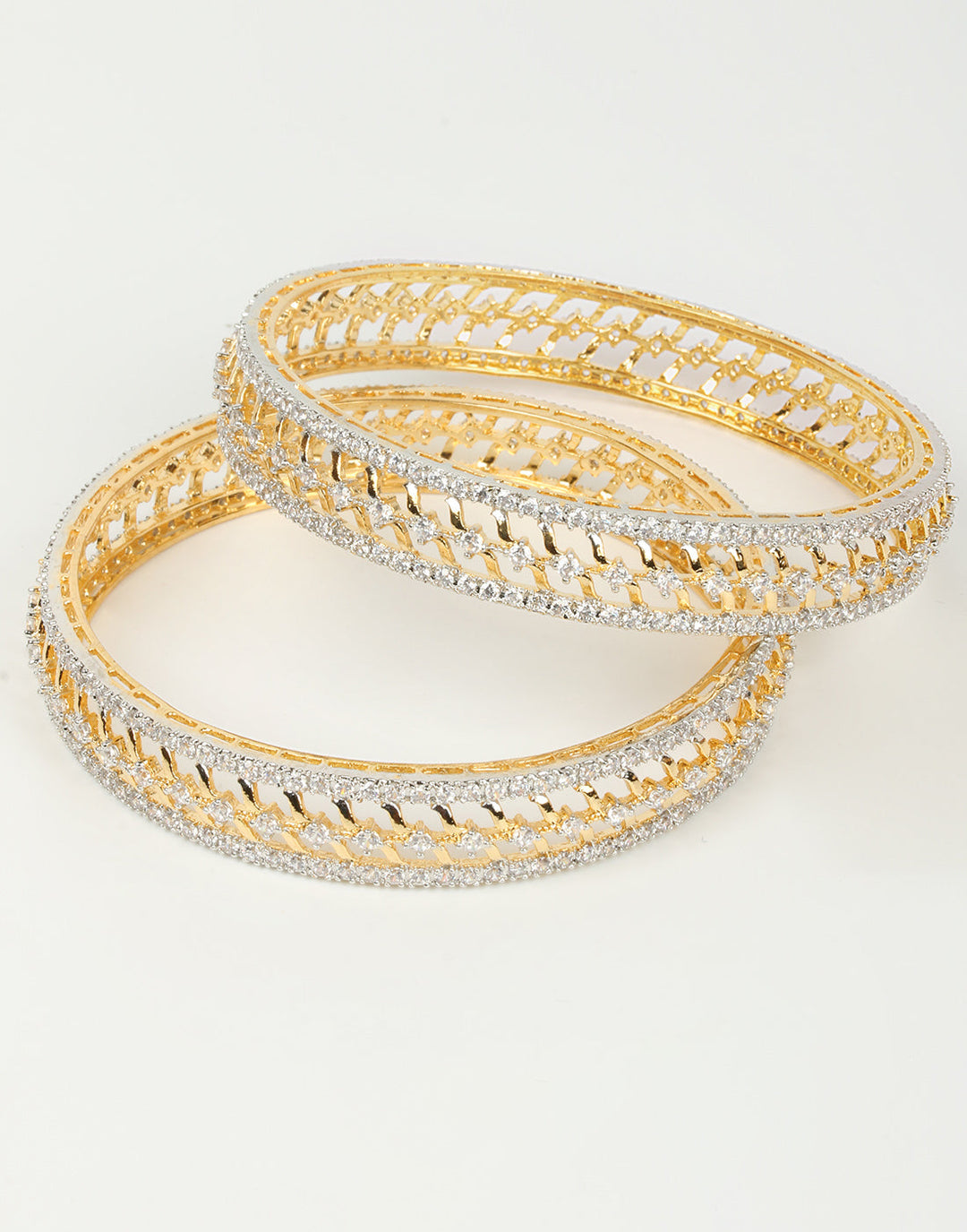 Gold And Diamond Bangles
