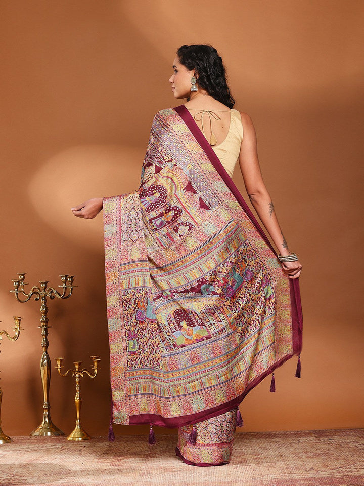 Printed Art Silk Saree