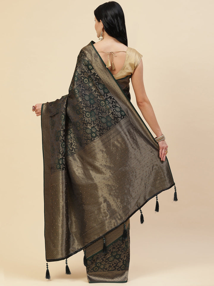Floral Stone Work Banarasi Saree