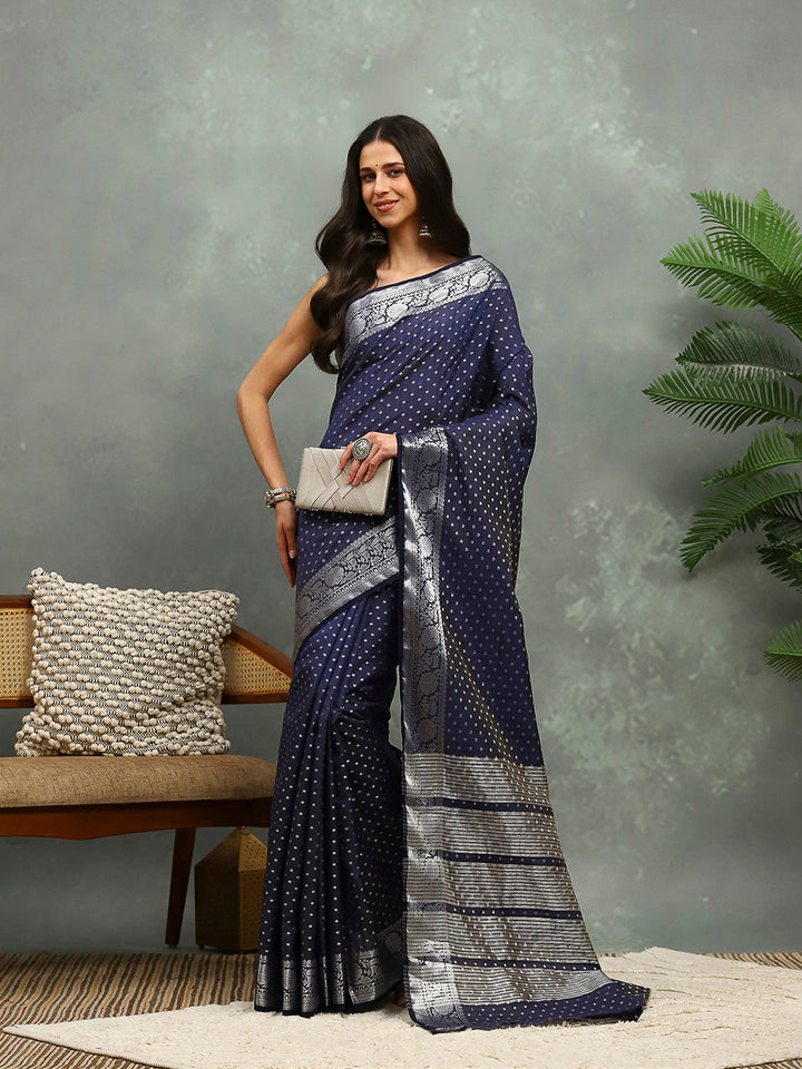Woven Booti Art Silk Saree