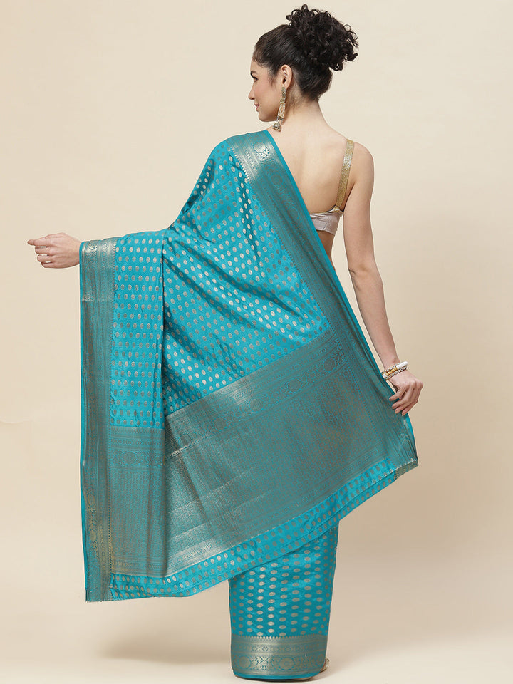 Zari Booti Handloom Woven Saree