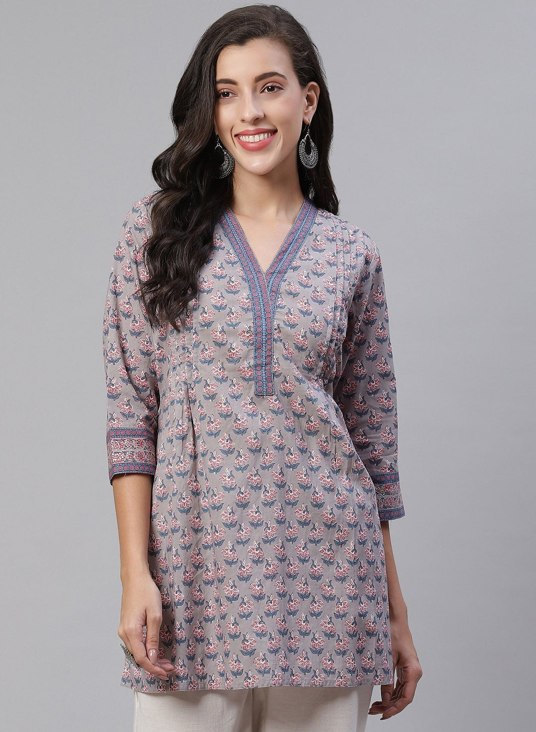 Cotton Printed Short Kurti