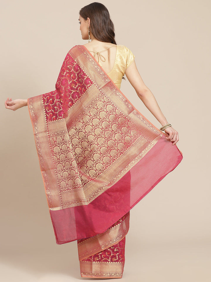 Cotton Saree with Zari Jaal