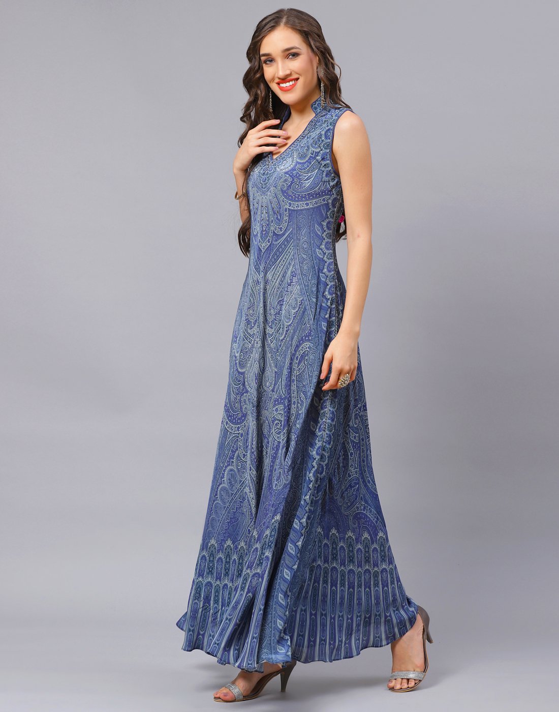 Blue and Pink Dress