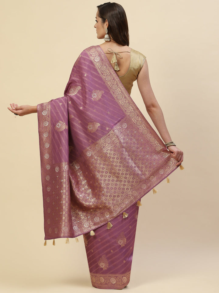 Zari Jaal Handloom Woven Saree
