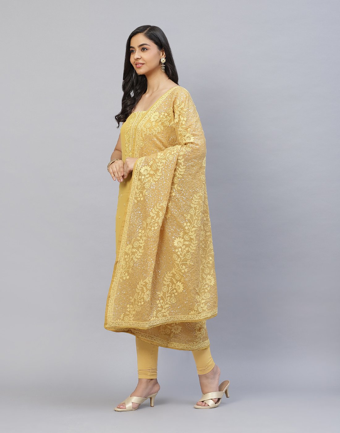 Embroidered Art Georgette Suit Piece