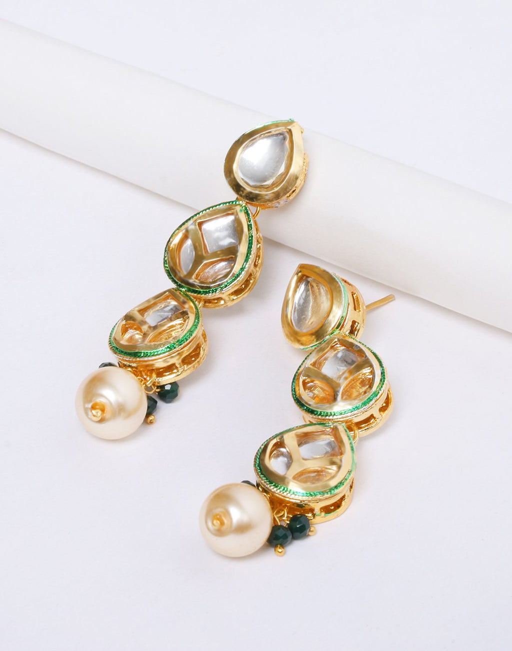 Beautiful Gold Plated Kundan Earrings
