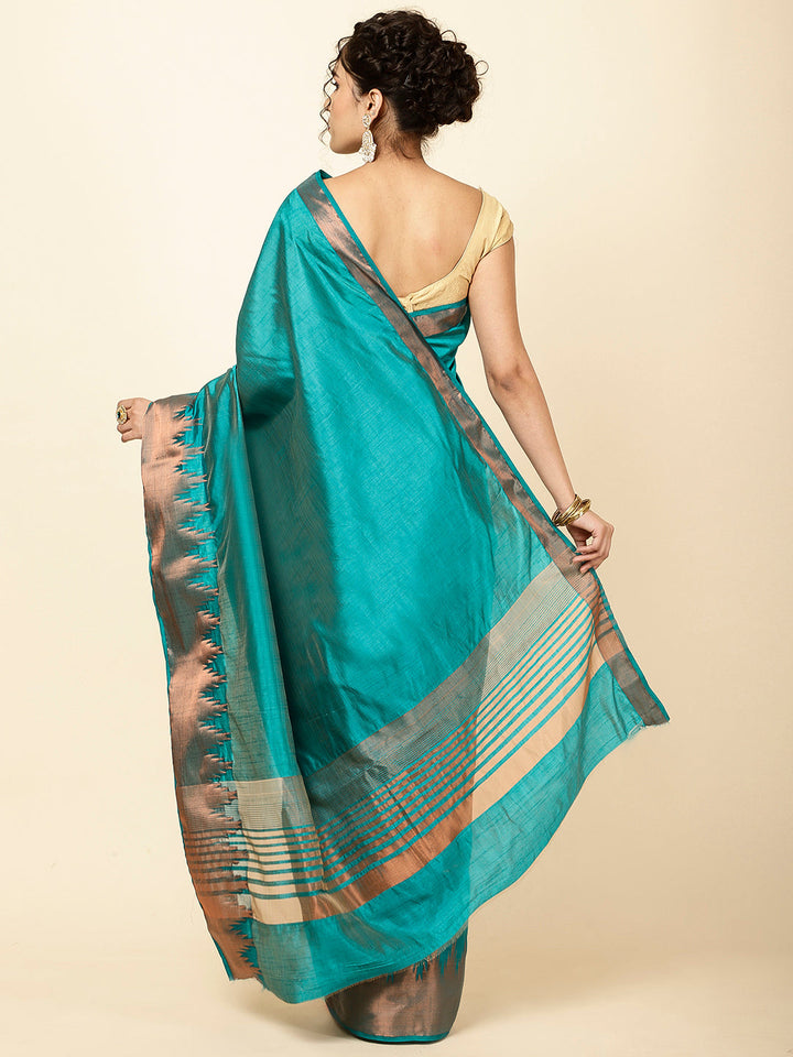 Zari Border Woven Handloom Saree