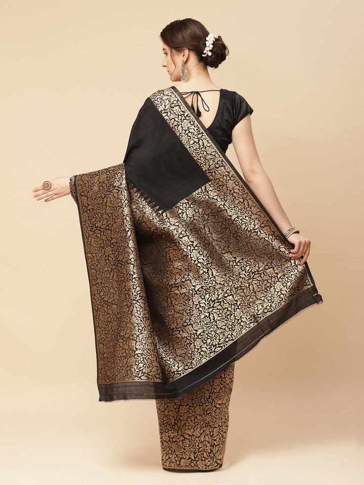 Brocade Zari Jaal Art Handloom Woven Saree