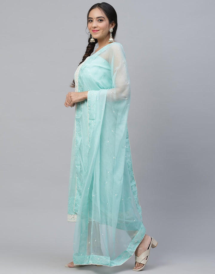 Chanderi Embroidered Suit Piece