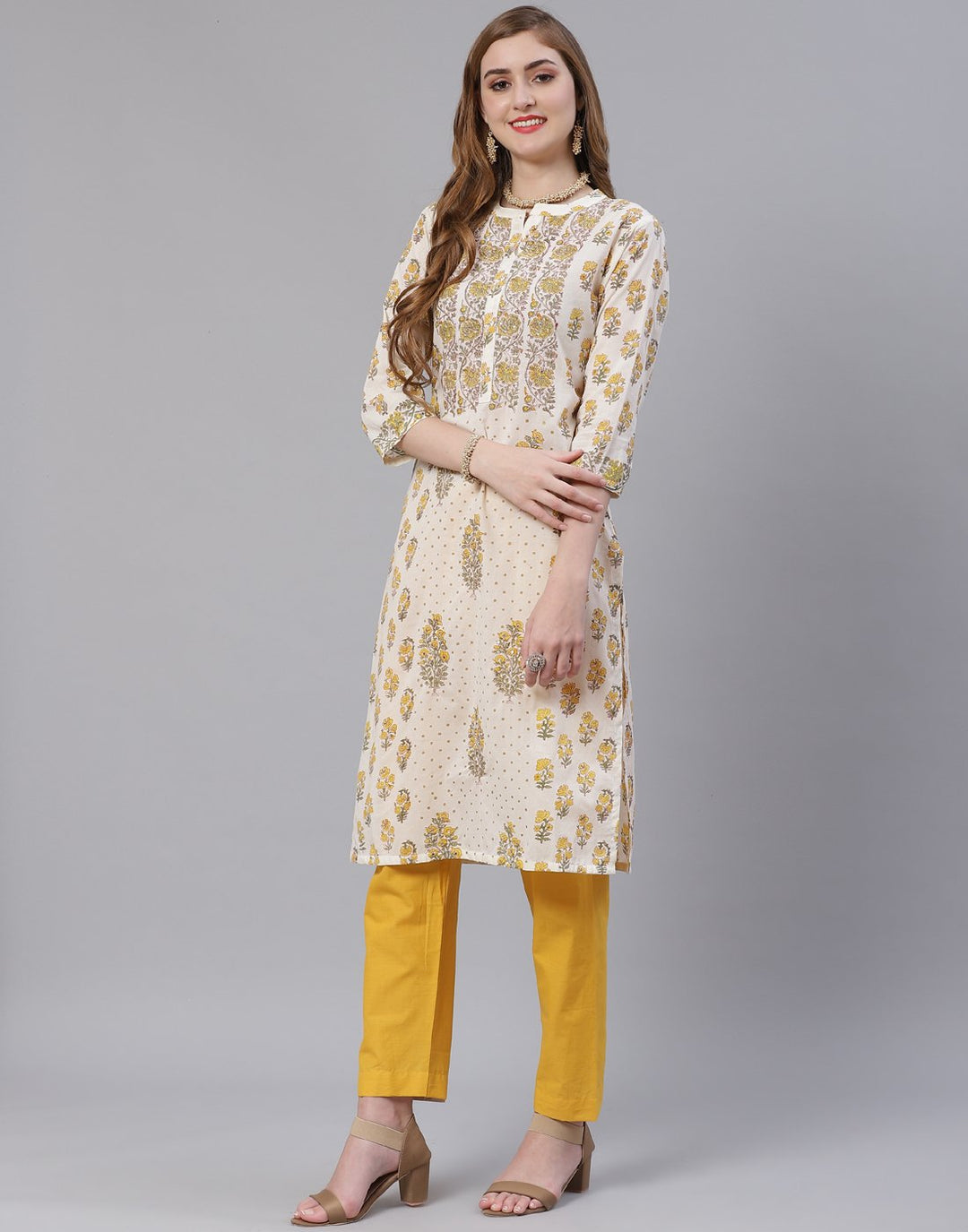 Cotton Printed Kurti with Pant