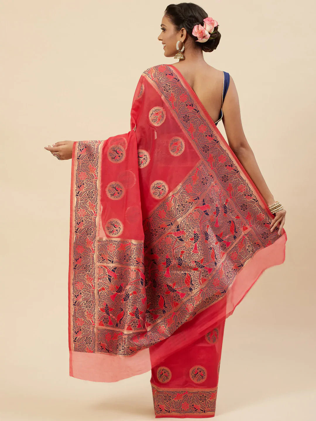 Zari Booti Handloom Woven Saree
