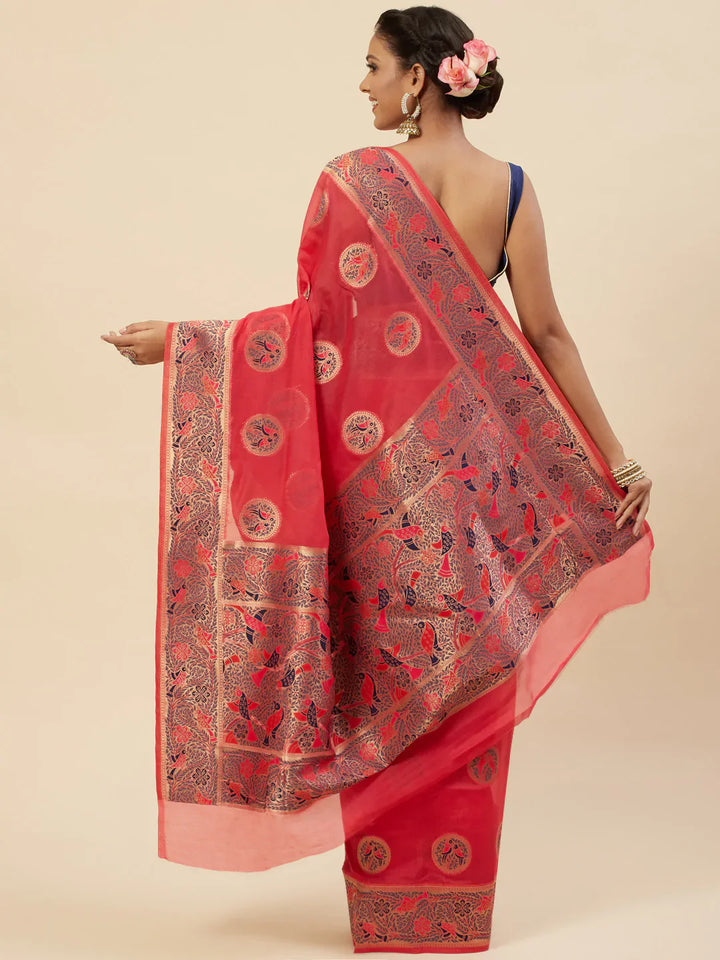 Zari Booti Handloom Woven Saree