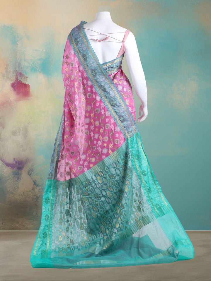 Resham Woven Design Cotton Saree