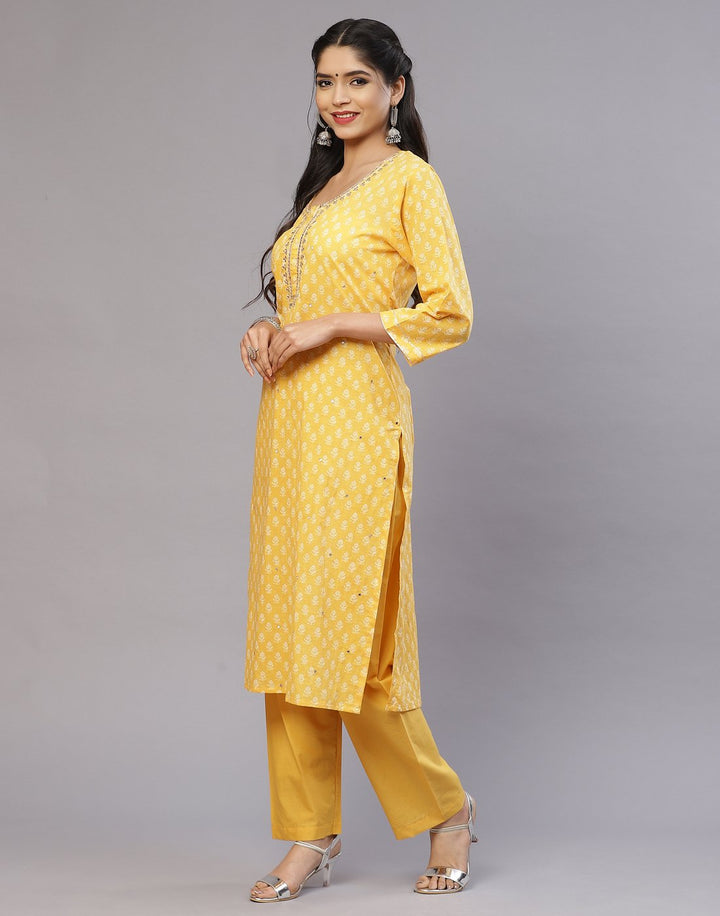 Cotton Printed Kurti With Pant