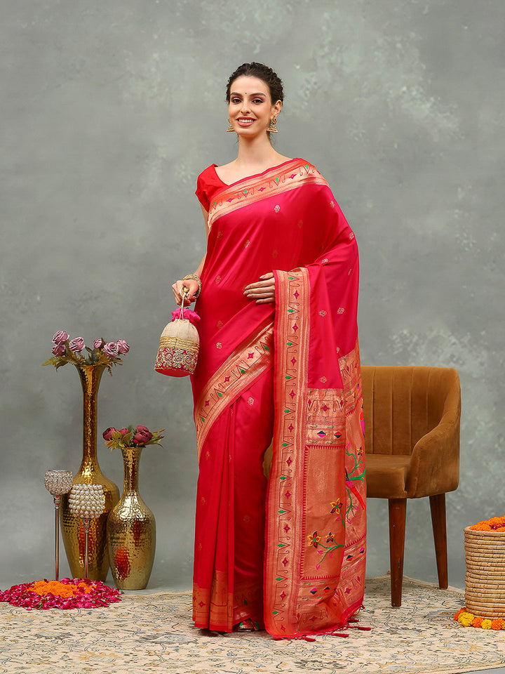 Woven Design Cotton Blend Saree