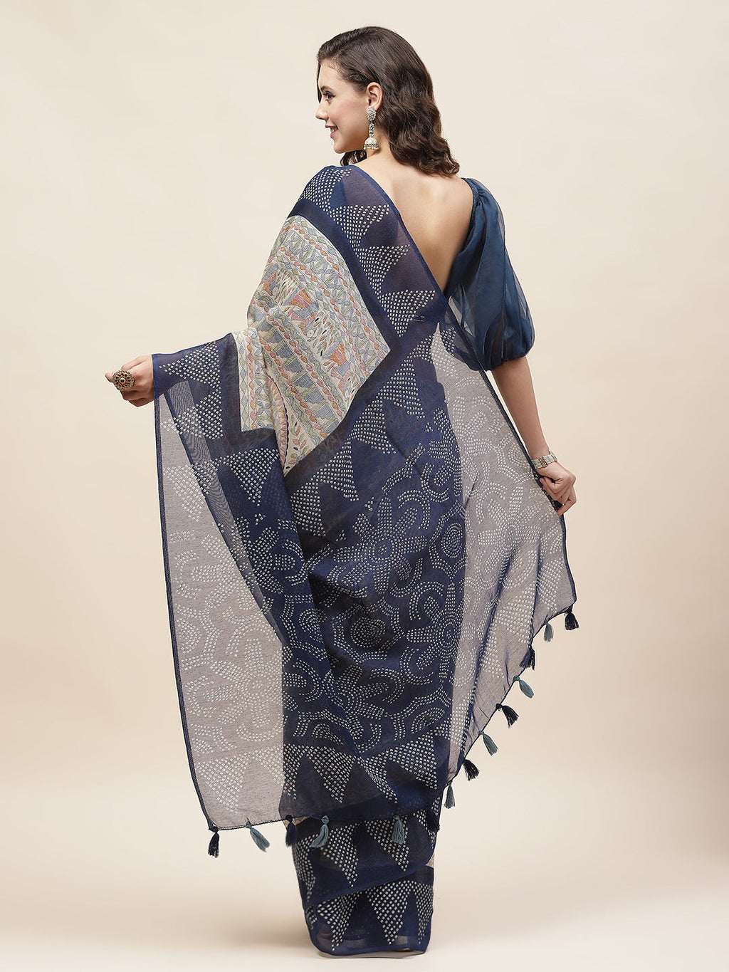 Madhubani Printed Cotton Saree