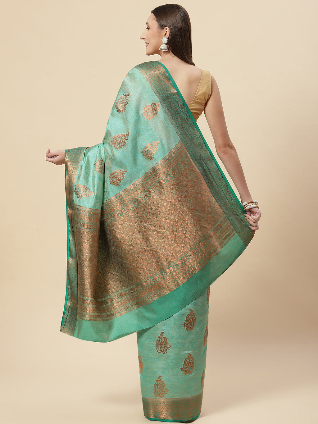 Zari Booti Handloom Woven Saree