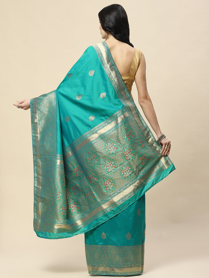 Zari Booti Woven Art Silk Banarsi Saree