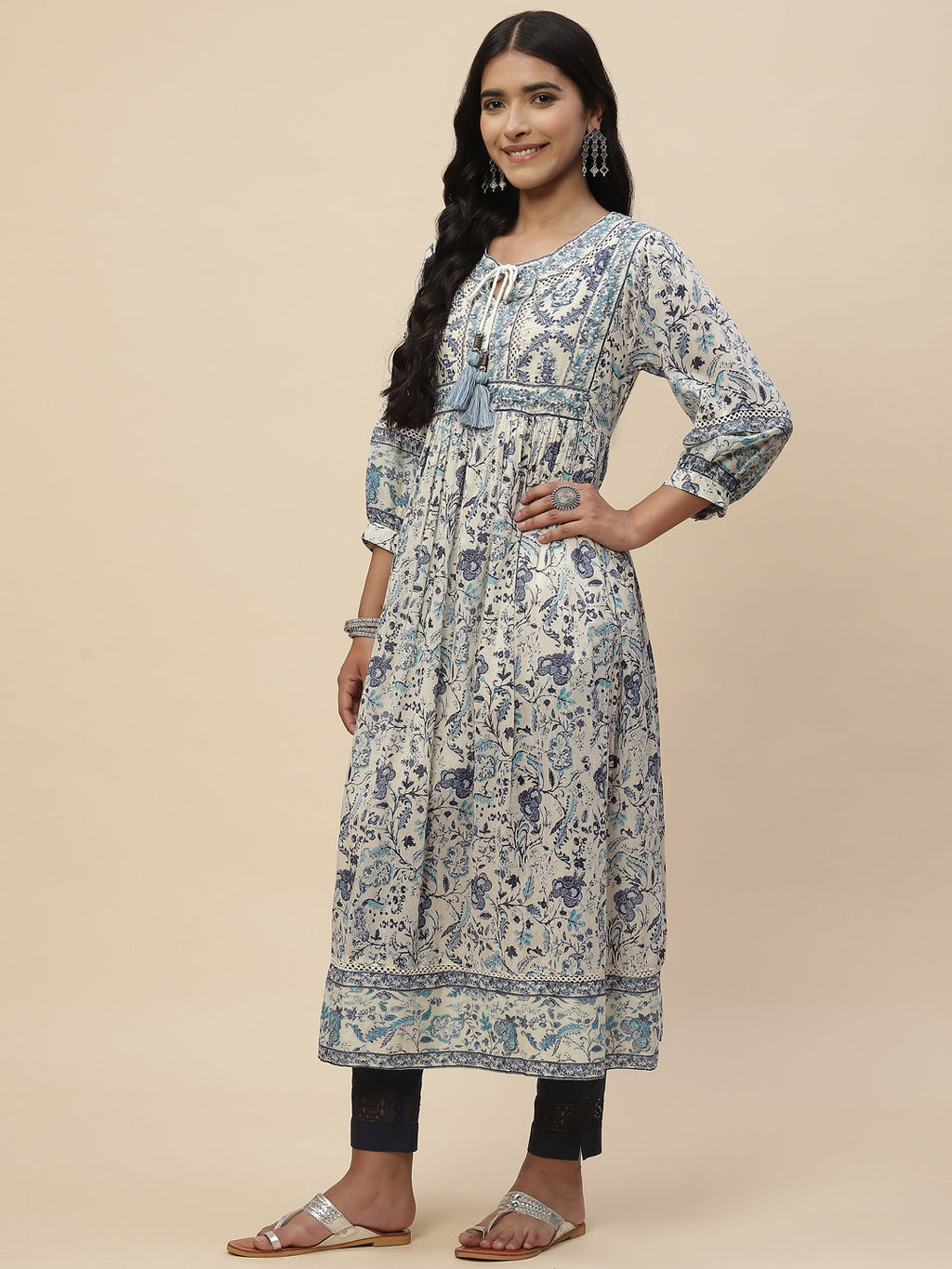 Printed Cotton Anarakali Kurta