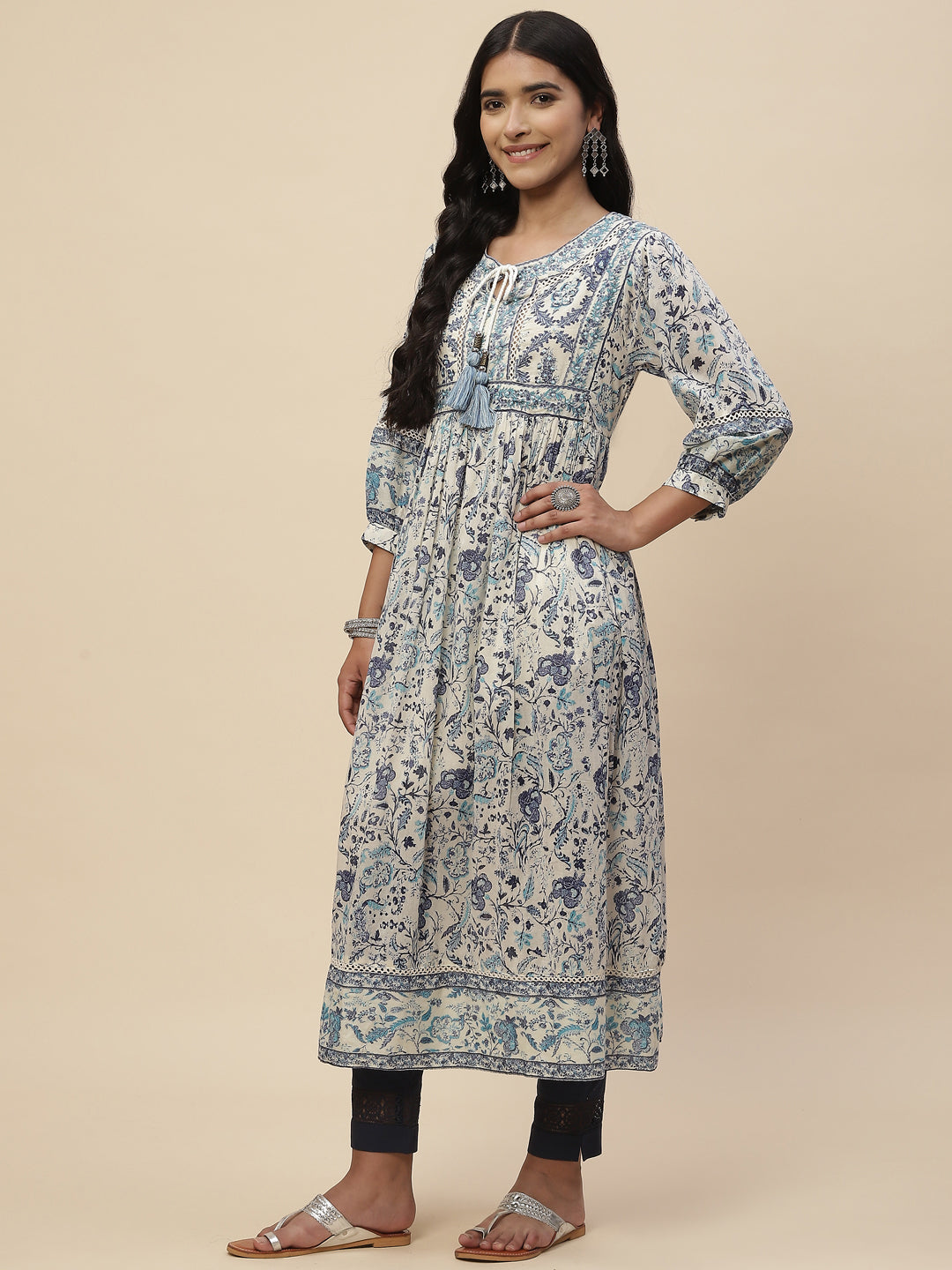 Printed Cotton Anarakali Kurta