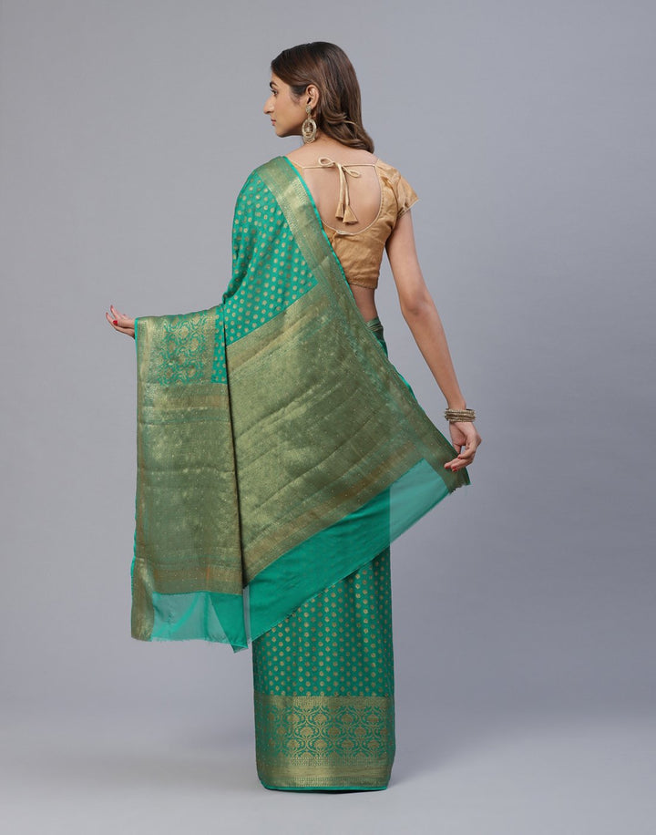 Art Chiffon Saree With Stone Work