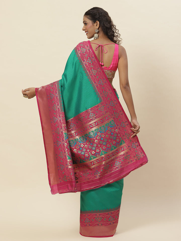 Zari Jaal Woven Handloom Saree