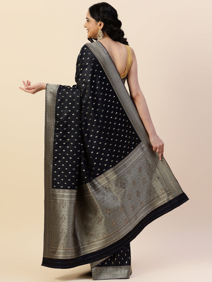 Swarovski Embroidered Satin Saree
