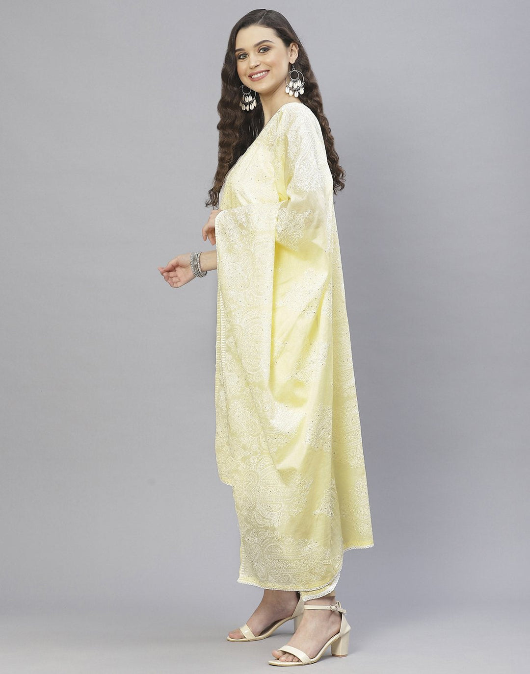 Cotton Embroidered Suit Set