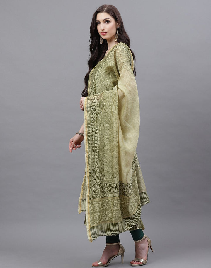 Fine Maheshwari Printed Suit Piece