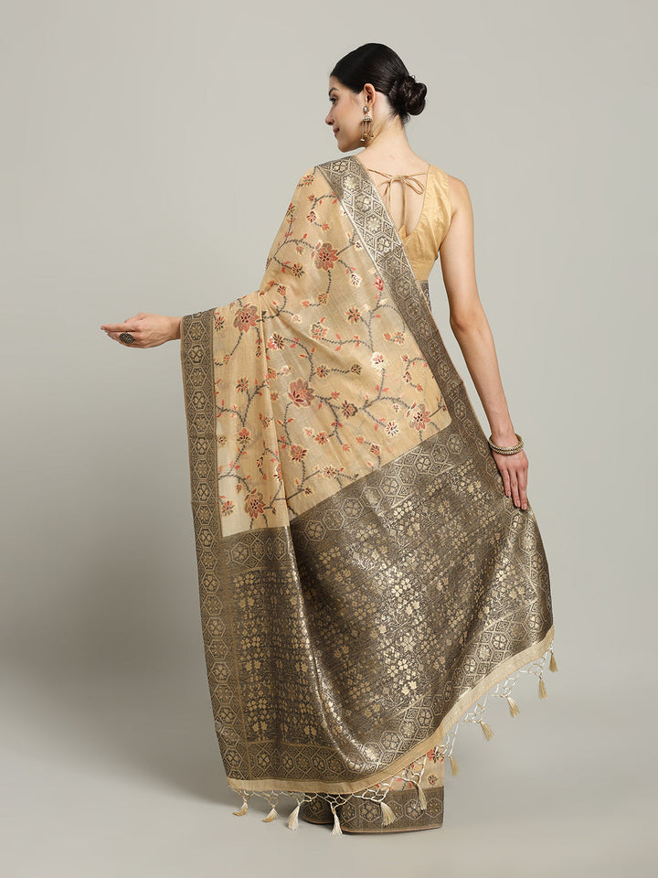 Zari Jaal Art Silk Woven Saree