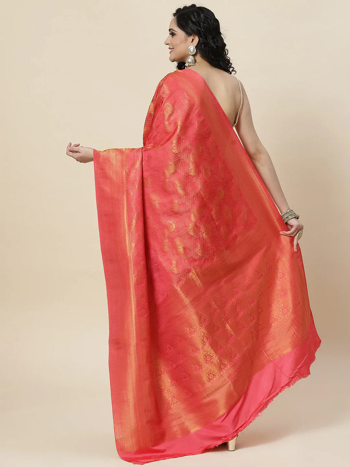 Zari Jaal Handloom Woven Saree