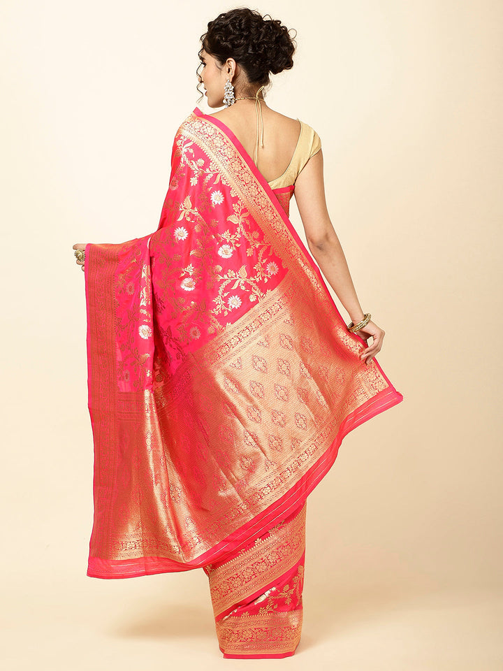 Zari Jaal Woven Banarsi Saree