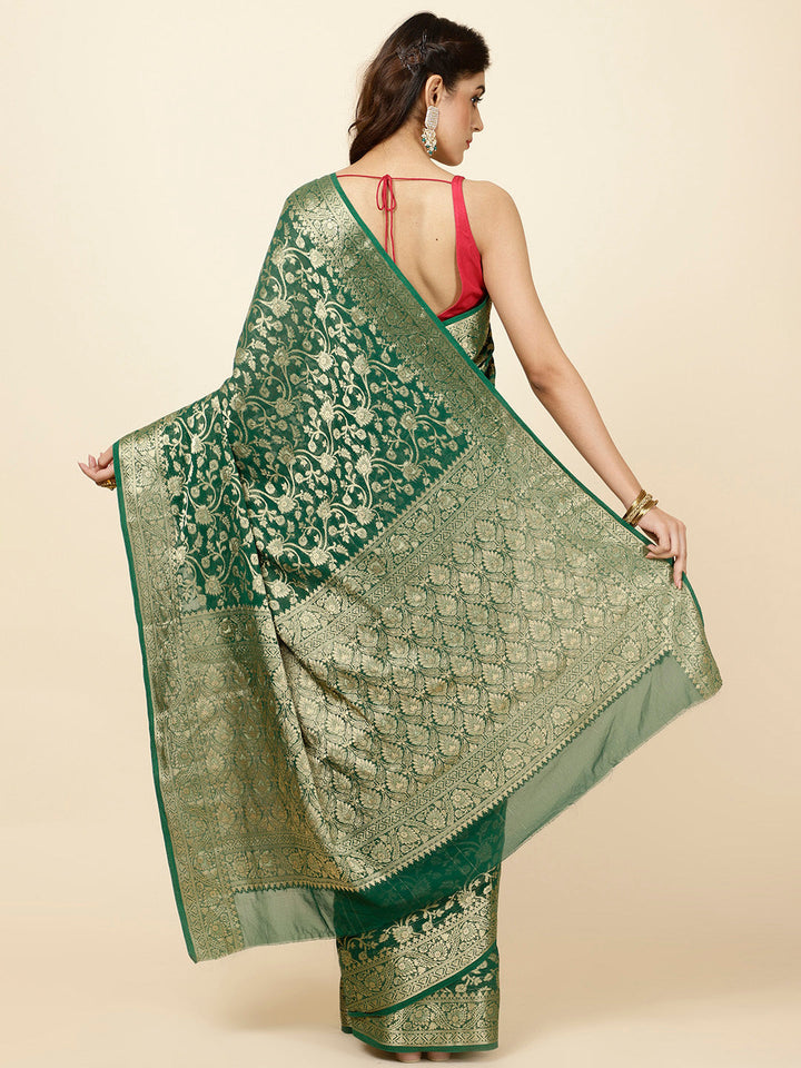 Zari Jaal Woven Georgette Saree