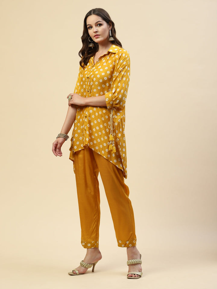 Printed Muslin Kurta With Pants