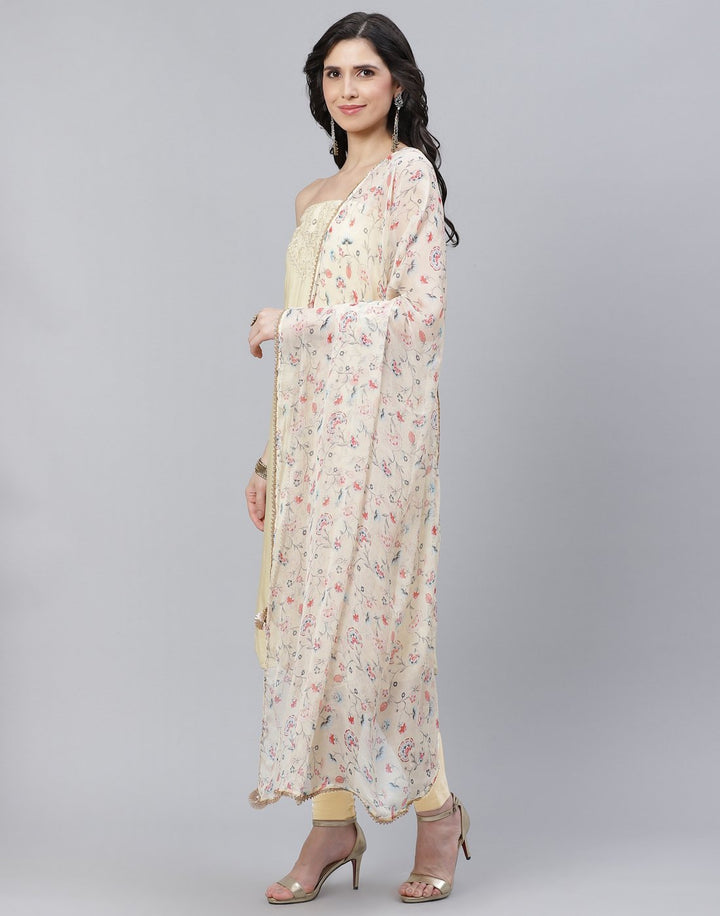 Chanderi Embroidered Suit piece