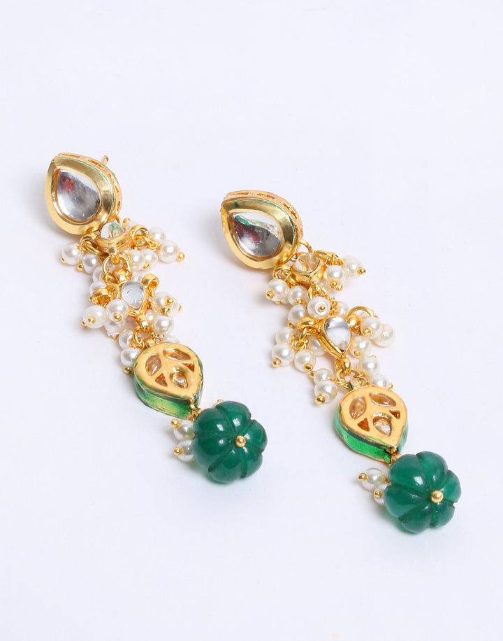 Beautiful Gold Plated Kundan Earrings